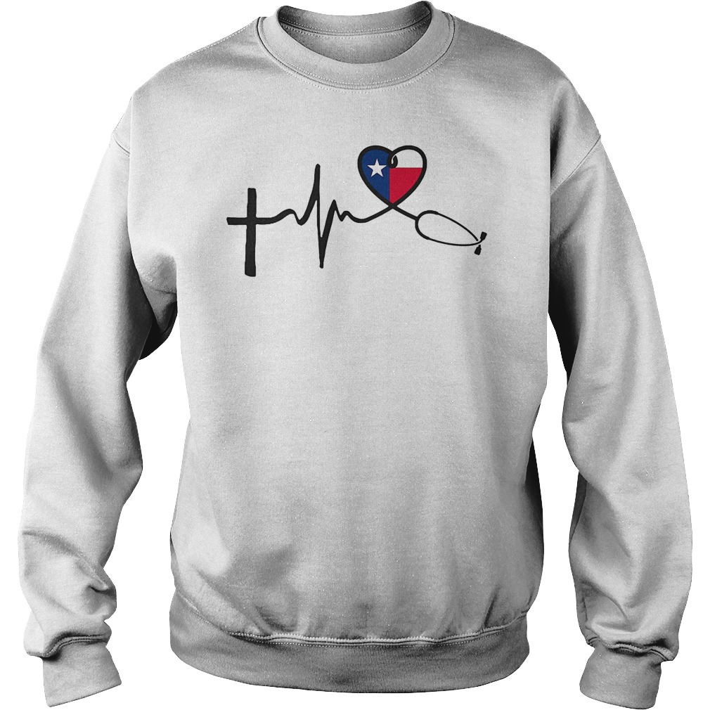Heartbeat Faith Hope Love Texas Sweater