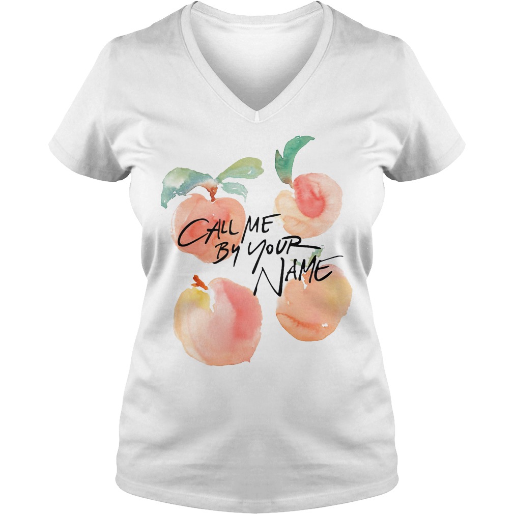 LGBT Call Me By Your Name-Peaches T-Shirt 5 Lgbt Call Me By Your Name Peaches V Neck