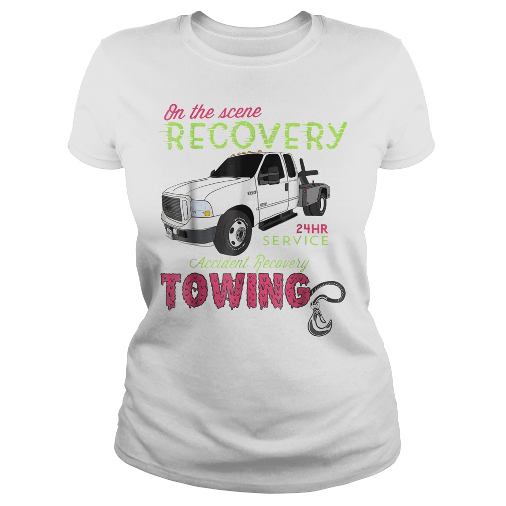 On The Scene Recovery 24 Hr Service T-Shirt 7 On The Scene Recovery 24 Hr Service Ladies