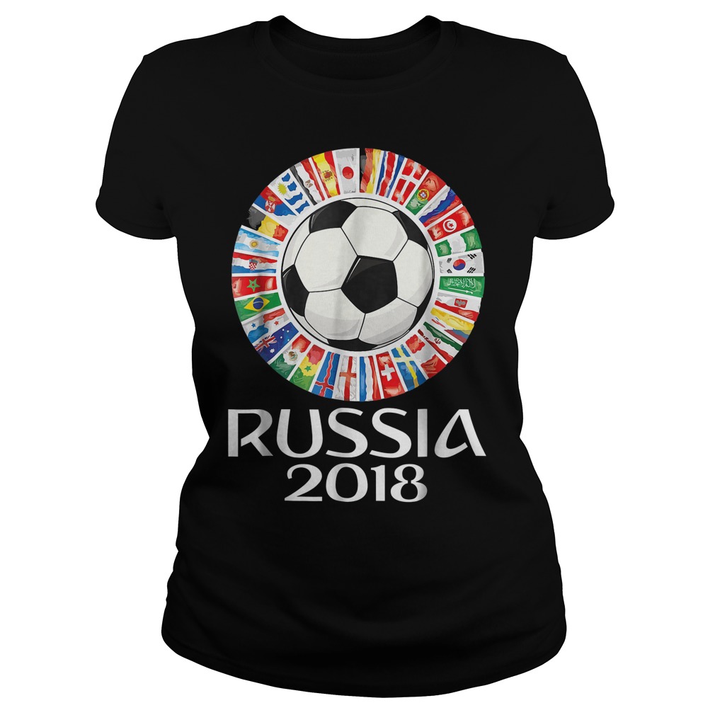 Russia Soccer World Cup 2018 All Teams T-Shirt 7 Russia Soccer World Cup 2018 All Teams Ladies