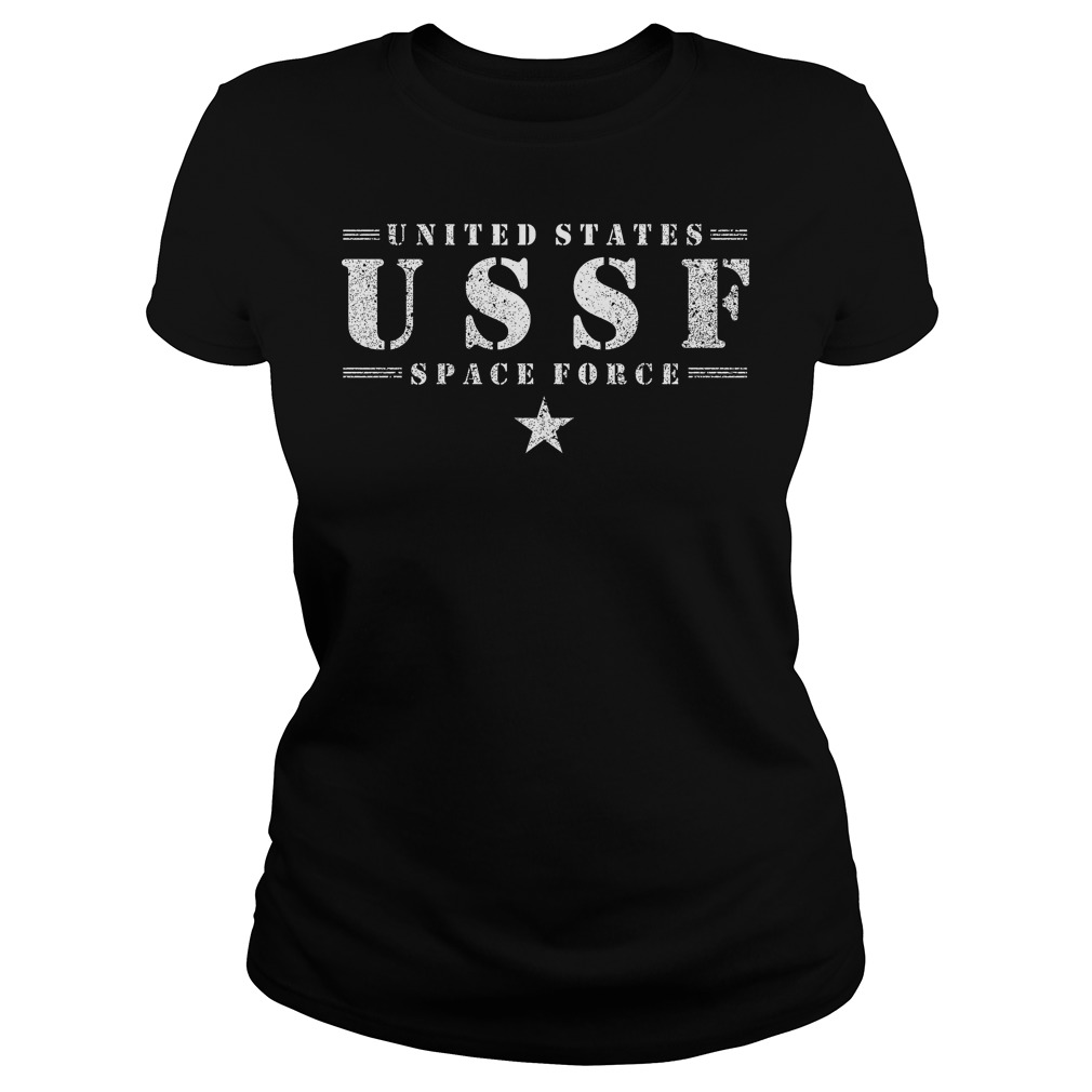 United States USSF Space Force T-Shirt 7 United States Ussf Space Force Ladies