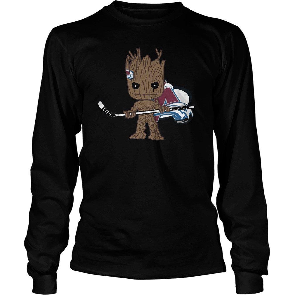 Baby Groot I Am Ice Hockey Player Team Colorado Avalanch T-Shirt 3 Baby Groot I Am Ice Hockey Player Team Colorado Avalanch T-Shirt Unisex Longsleeve Tee