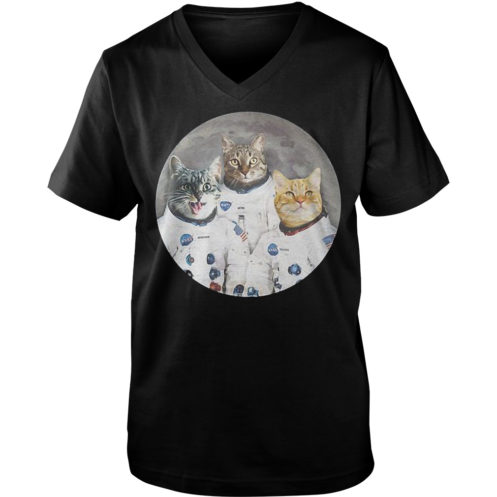 Catstronauts-Cat Astronauts T-Shirt 6 Catstronauts-Cat Astronauts T-Shirt Guys V-Neck