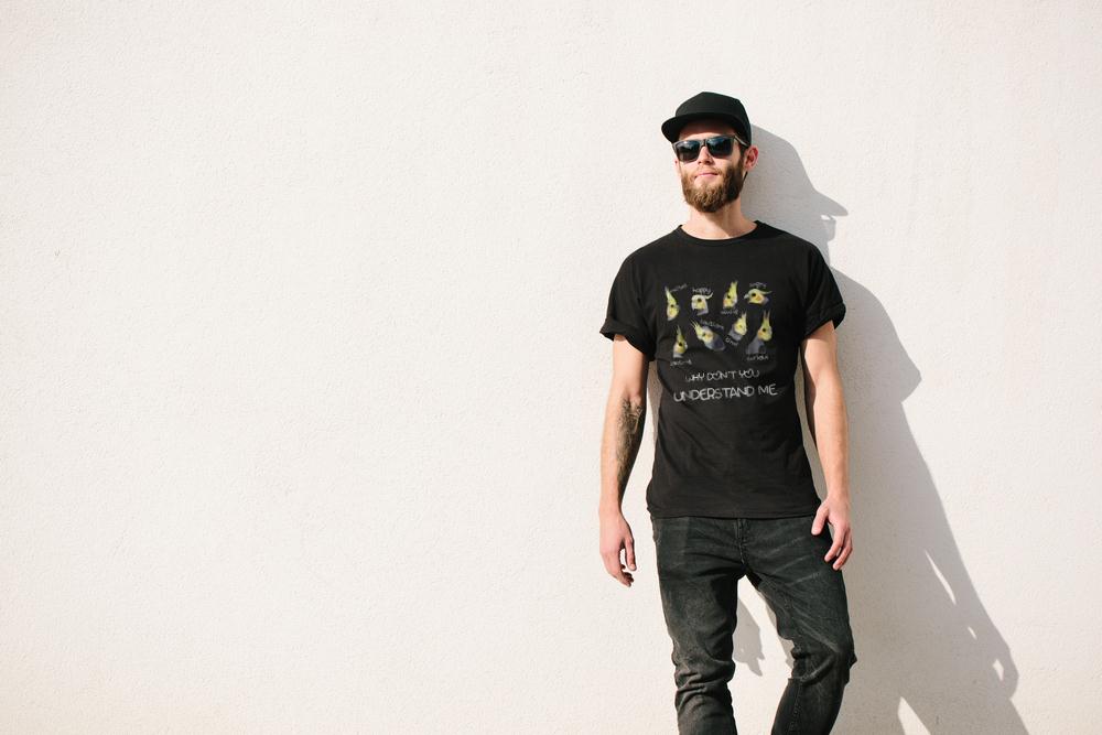 Cockatiel Emotions Why Dont You Understand Me T-Shirt