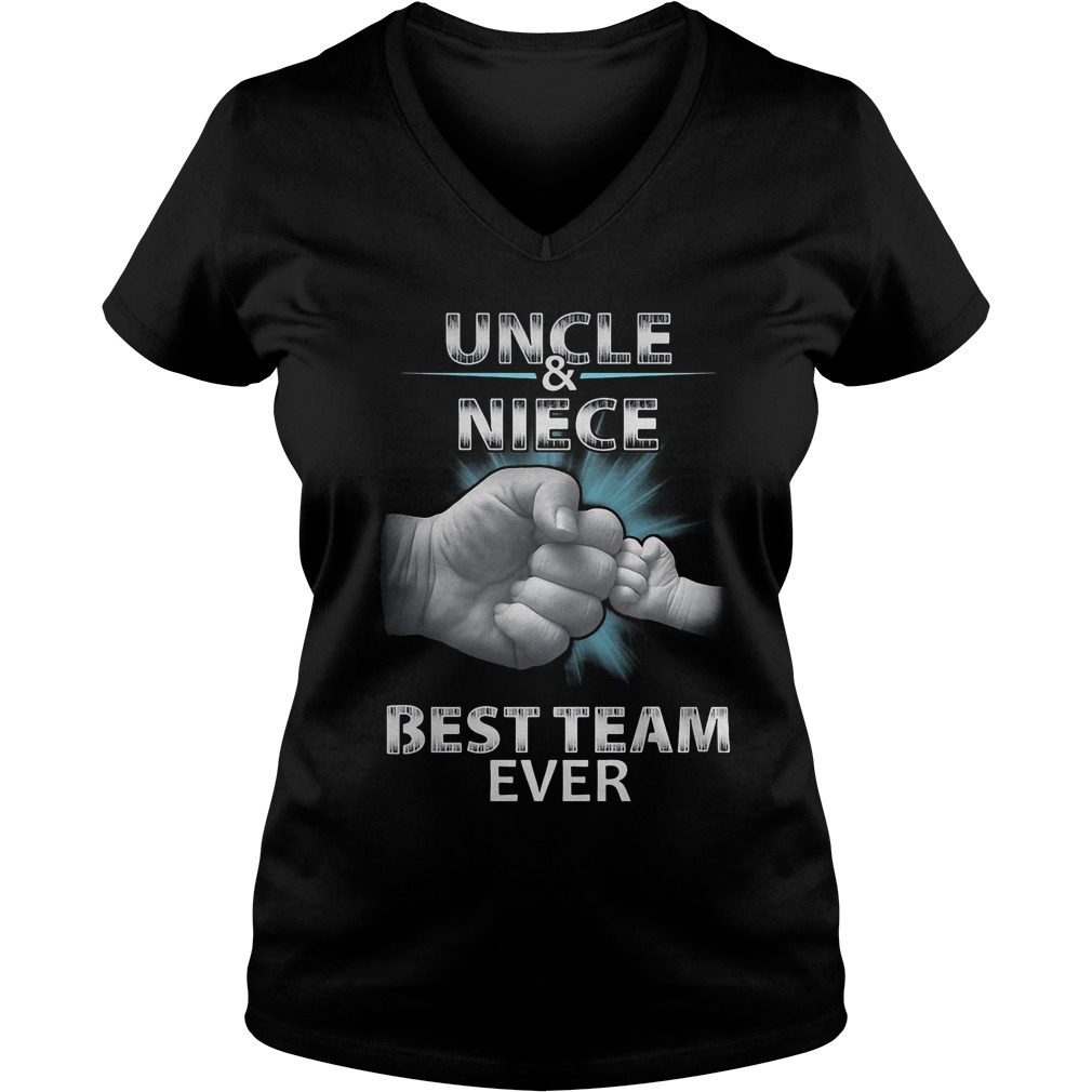 Uncle And Niece Best Team Ever T-Shirt 10 Uncle And Niece Best Team Ever T-Shirt Ladies V-Neck