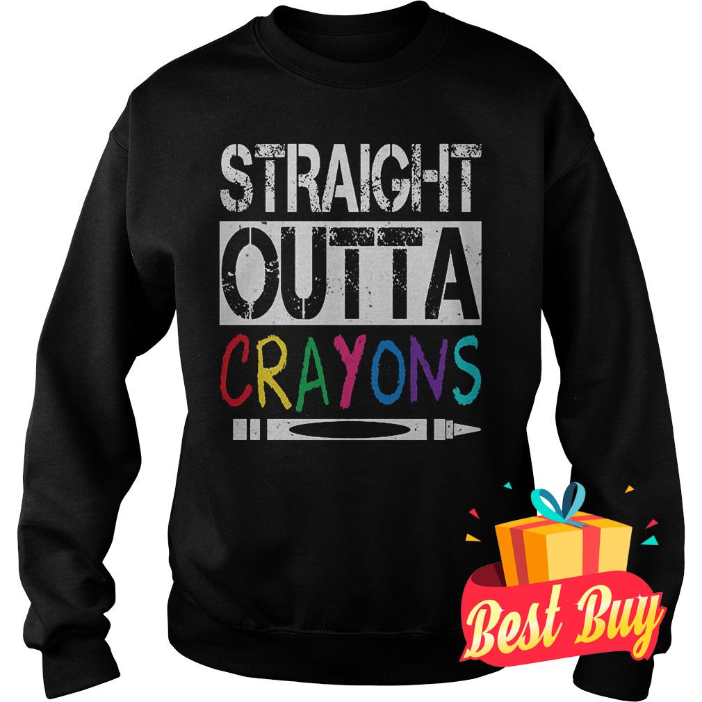 Original Straight outta crayons Shirt 3 Original Straight outta crayons Shirt Sweatshirt Unisex