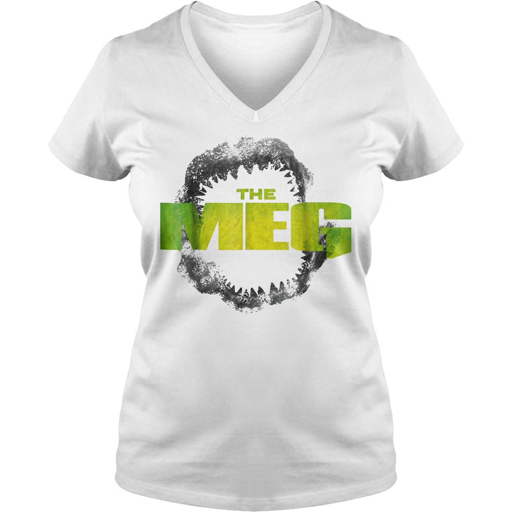 Original The Meg-Movie Shirt 6 Original The Meg-Movie Shirt Ladies V-Neck