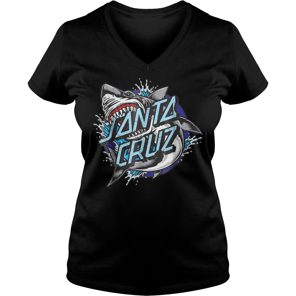 Santa Cruz Shark Shirt Ladies V-Neck