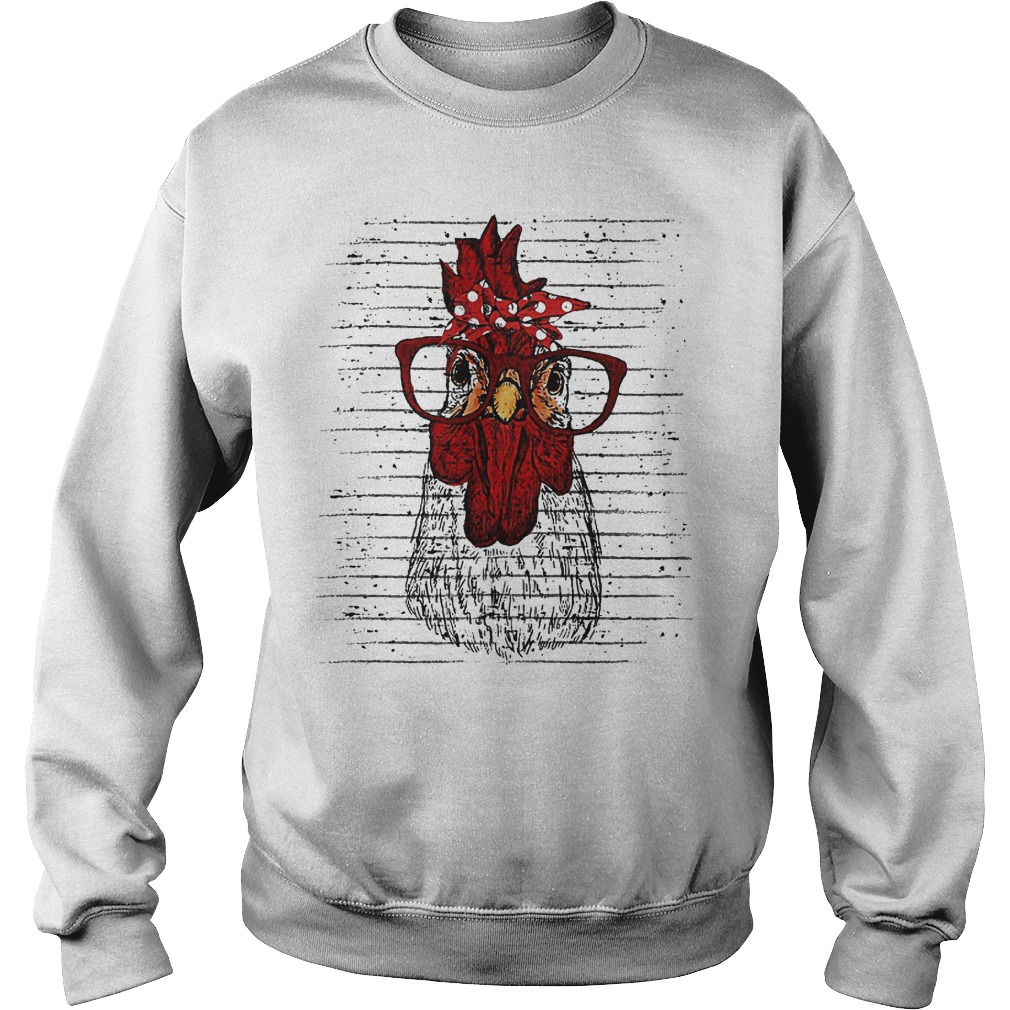 Chicken Whisperer wearing glasses shirt 3 Chicken Whisperer wearing glasses shirt Sweatshirt Unisex