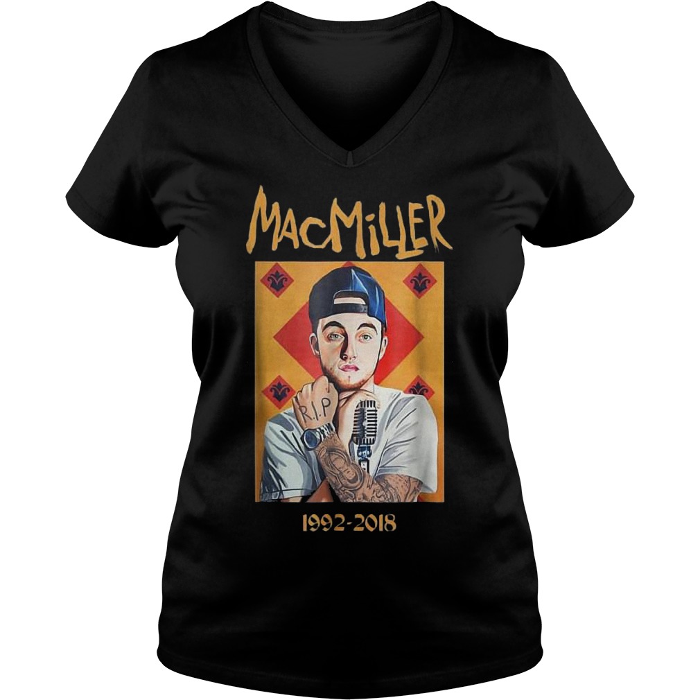 MacMiller 1992-2018 shirt 4 MacMiller 1992-2018 shirt Ladies V-Neck