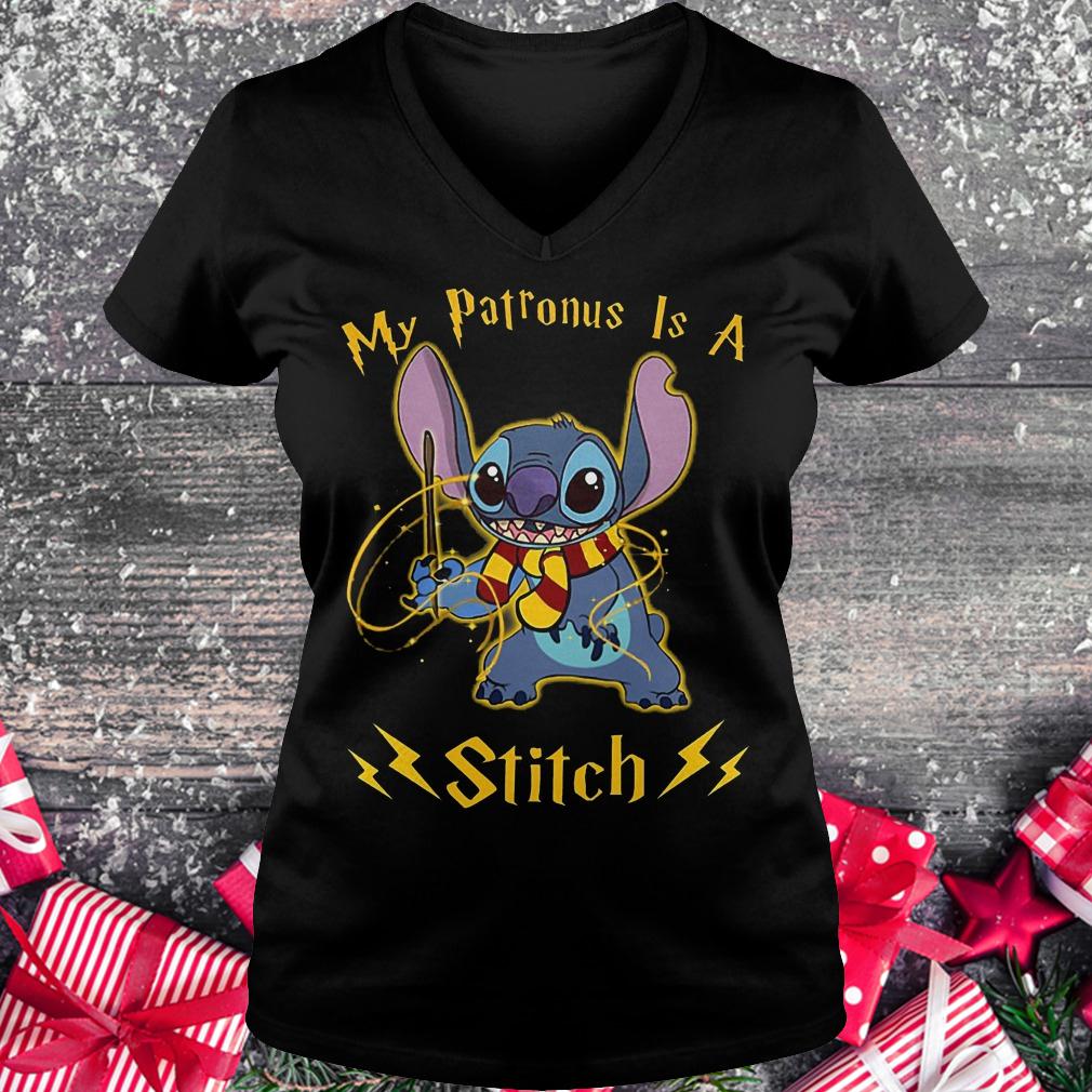 My patronus is a Stitch shirt 4 My patronus is a Stitch shirt Ladies V-Neck