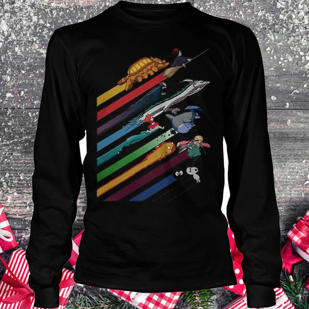 Rainbow Studio Ghibli shirt 5 Rainbow Studio Ghibli shirt Longsleeve Tee Unisex
