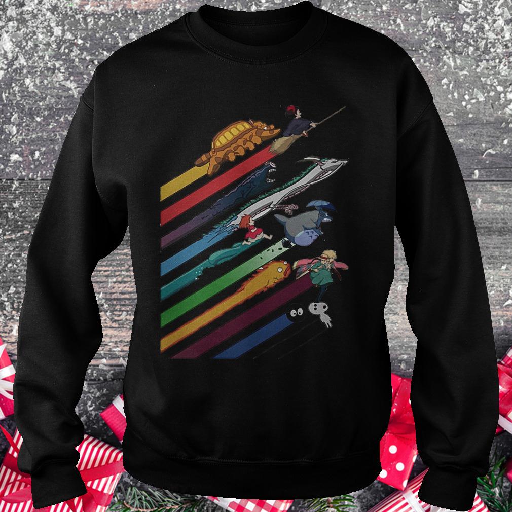 Rainbow Studio Ghibli shirt 3 Rainbow Studio Ghibli shirt Sweatshirt Unisex
