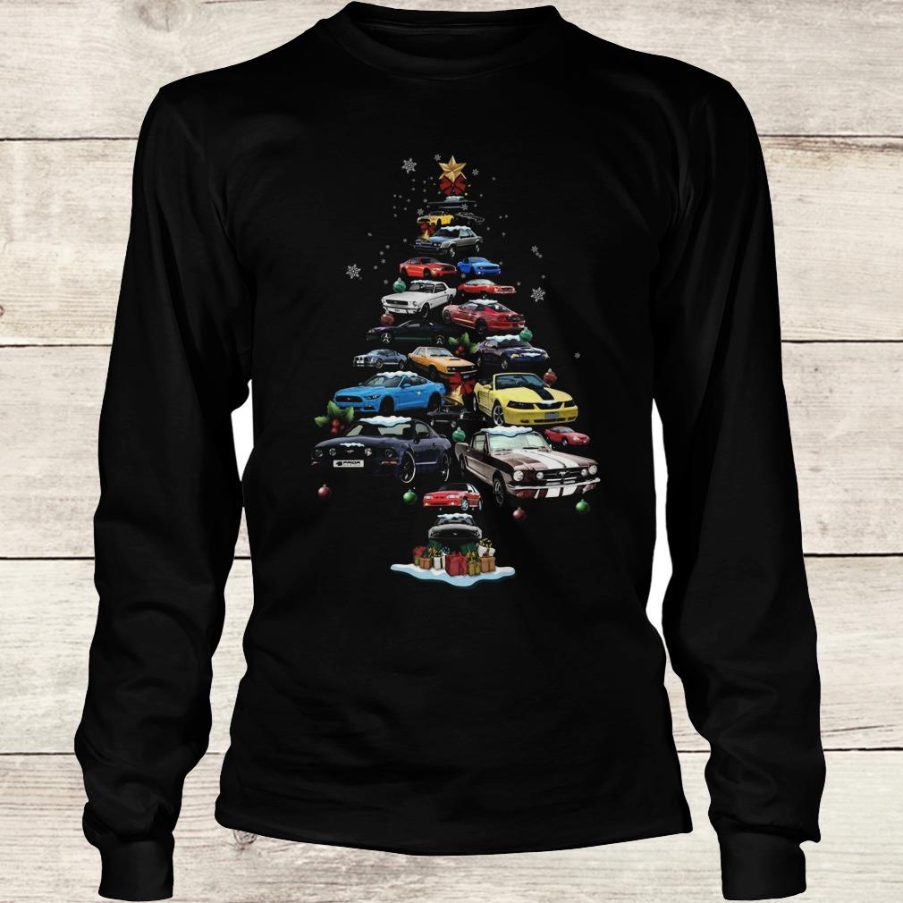 Best price Mustang Car Christmas Tree sweatshirt 5 Best price Mustang Car Christmas Tree sweatshirt Longsleeve Tee Unisex