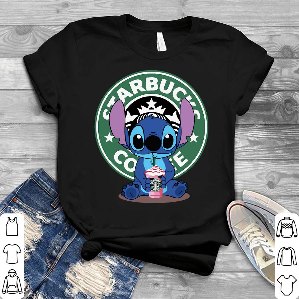 Official Stitch and Starbucks Coffee Logo shirt