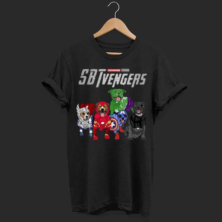Marvel Staffordshire Bull Terrier SBTvengers Avengers Endgame shirt
