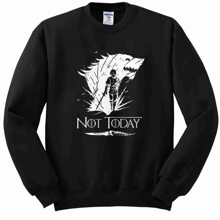 Nice Arya Stark GOT Not today Game Of Thrones shirt