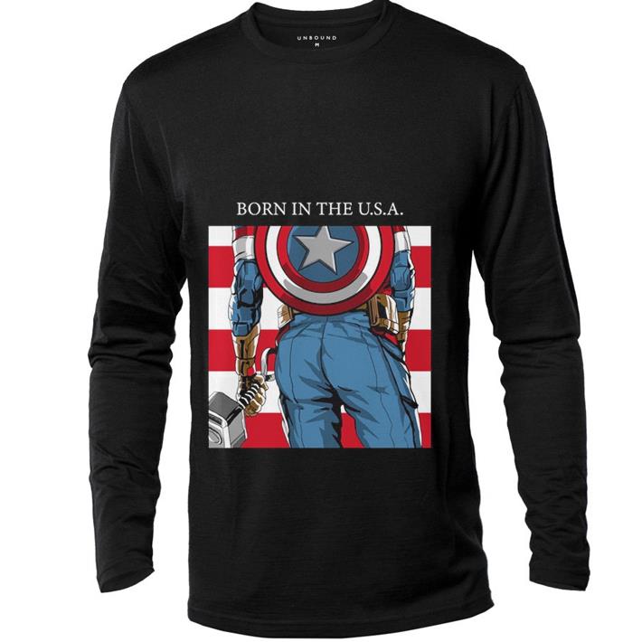 Nice Born In The U.S.A. Captain America’s Ass Standard shirt