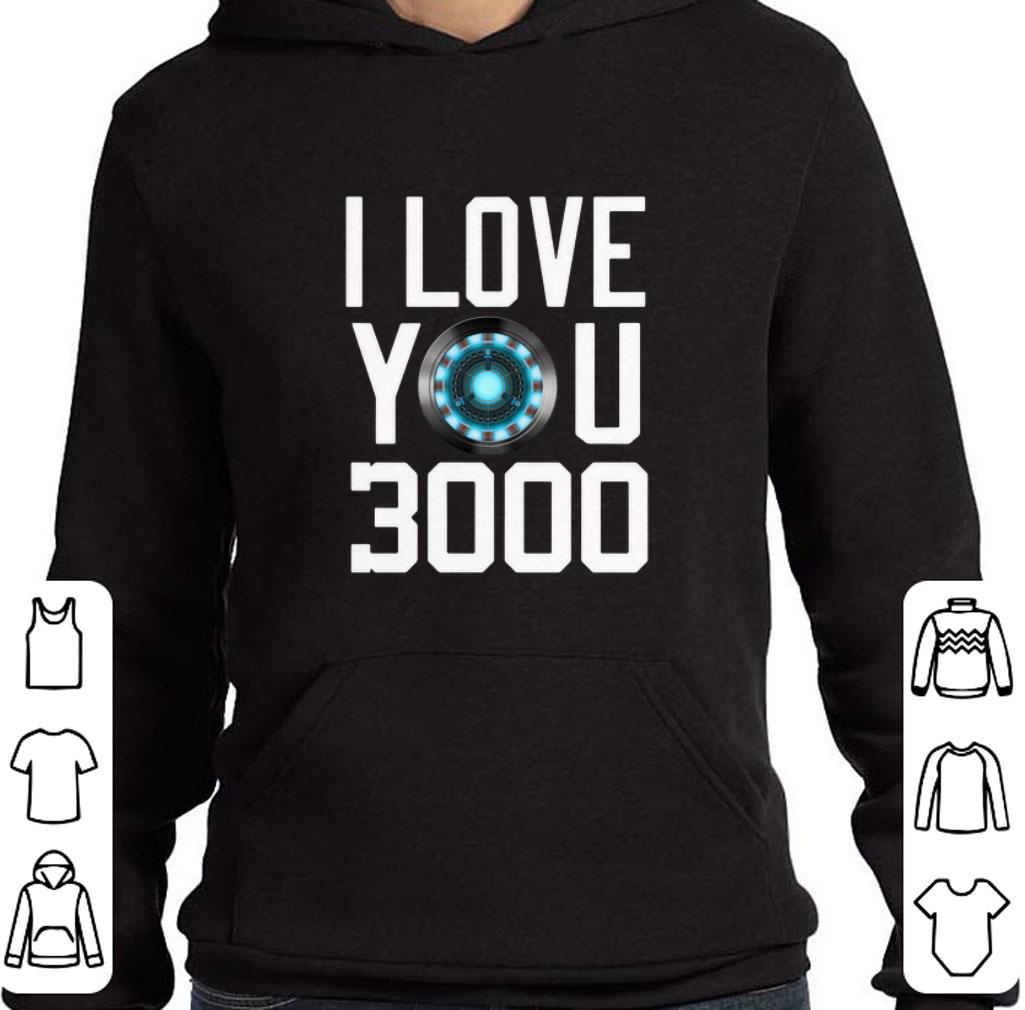Nice Heart I Love You 3000 Dad and Daughter Iron Man Arc reactor shirt