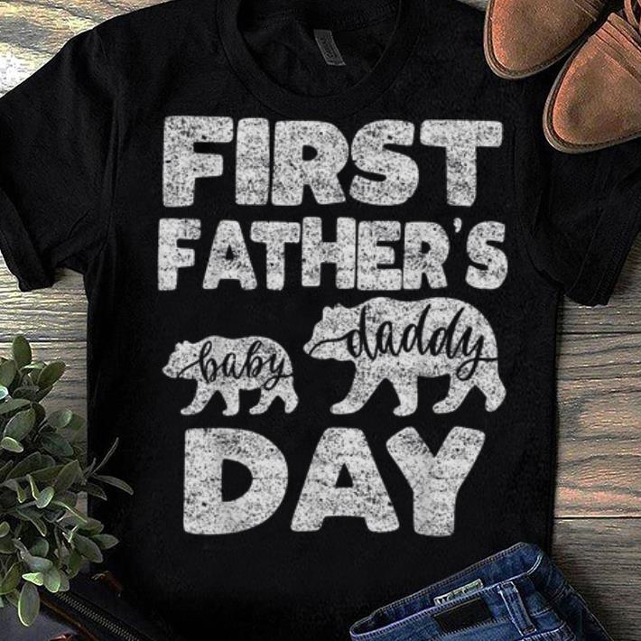 Official First Father's Day Daddybear And Babybear Shirt