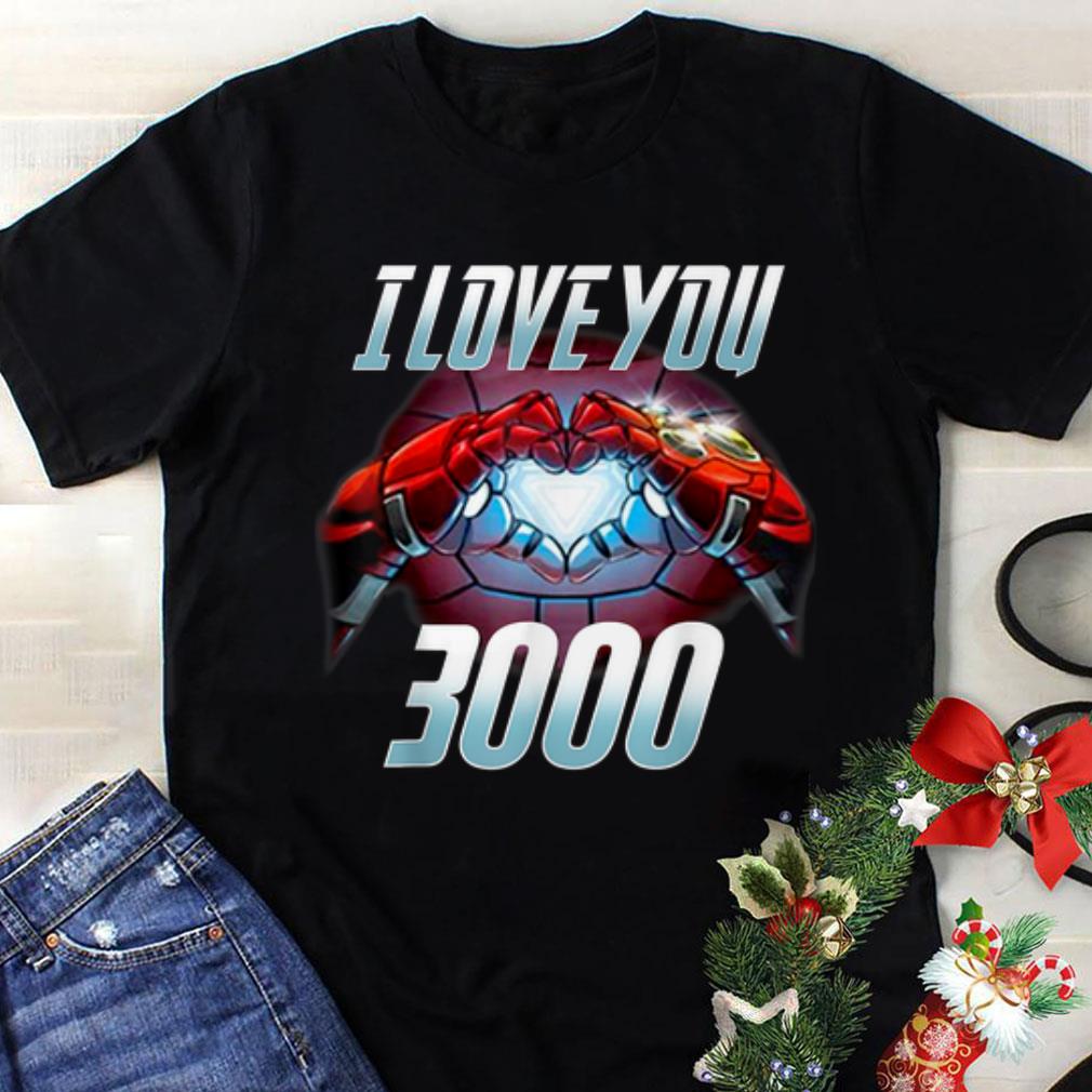 Original I Love You 3000 Iron man Arc Reactor shirt