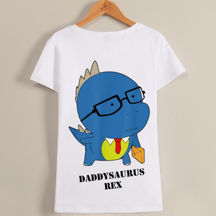 Premium Cute Daddysaurus Rex Happy Father's Day Shirt