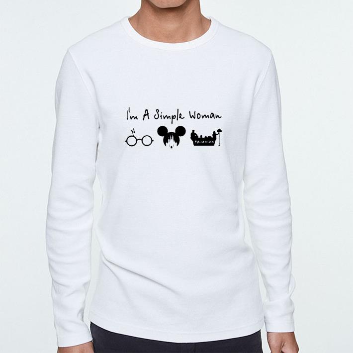 Premium I’m a simple woman I like Harry Potter Disney and Friends shirt