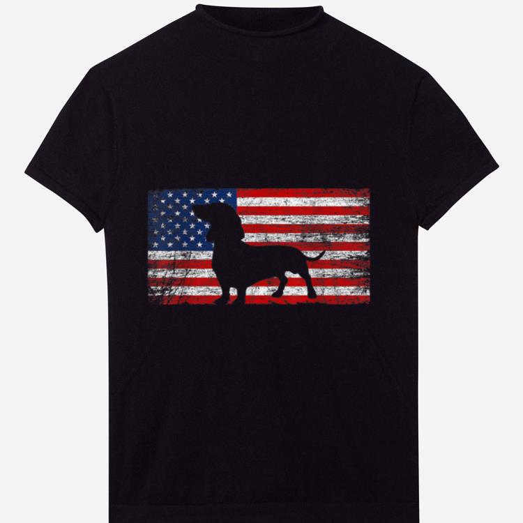 American Flag Dachshund Dog Lover 4th Of July Gift shirt