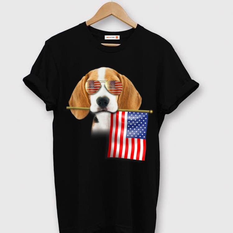 Awesome 4th Of July Fun American Flag Beagle Dog Lover Gift shirt