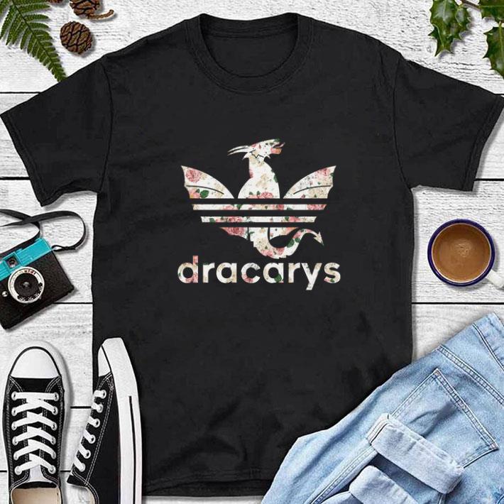 Awesome Flowers Dracarys Adidas Game Of Thrones shirt