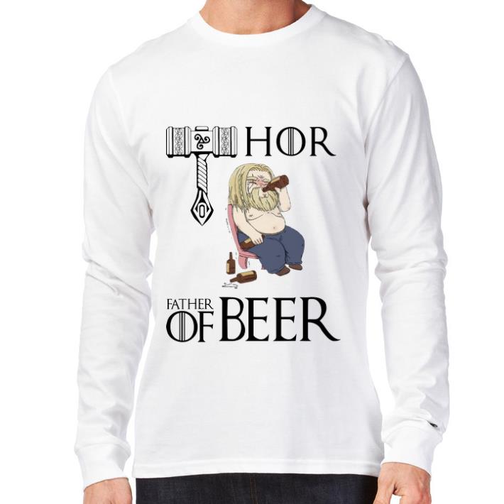 Funny Avengers endgame fat Thor father of beer shirt