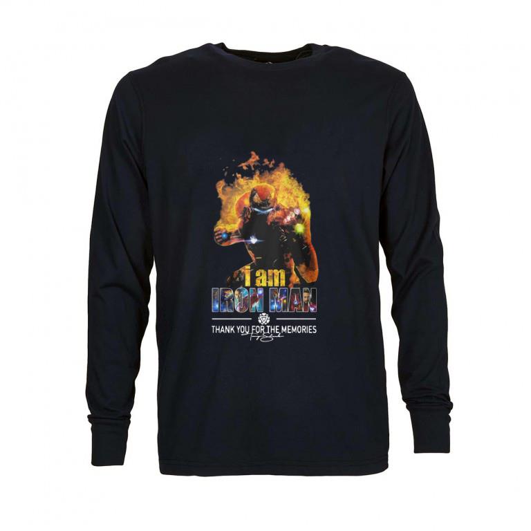 Funny I Am Iron Man Thank You For The Memories Avengers Endgame shirt