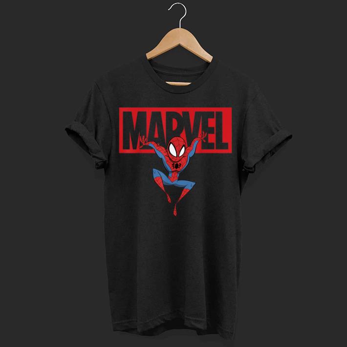 Marvel Spider-man Chibi Action Pose Logo Outline shirt