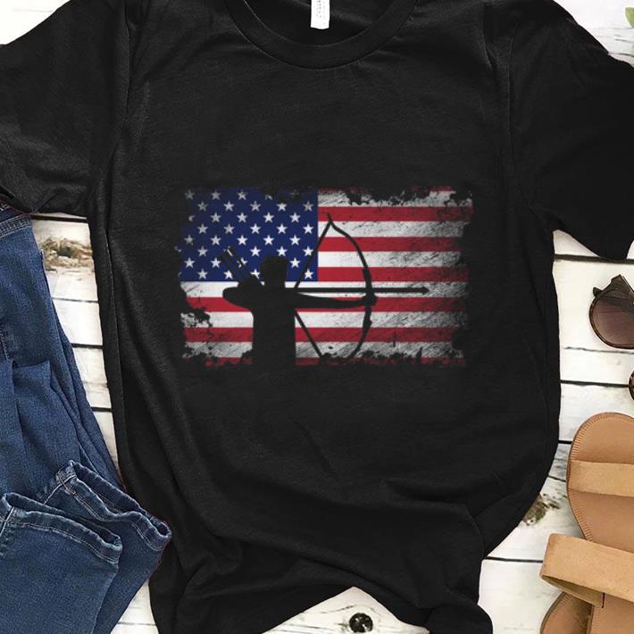 Nice Archery American Flag USA Patriotic Player Shirt