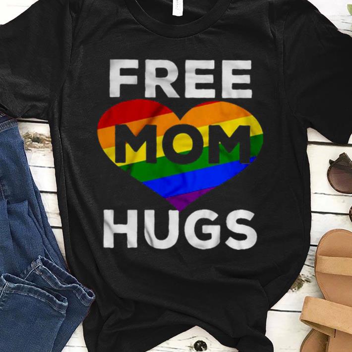 Nice Free Mom Hugs LGBT Heart Shirt
