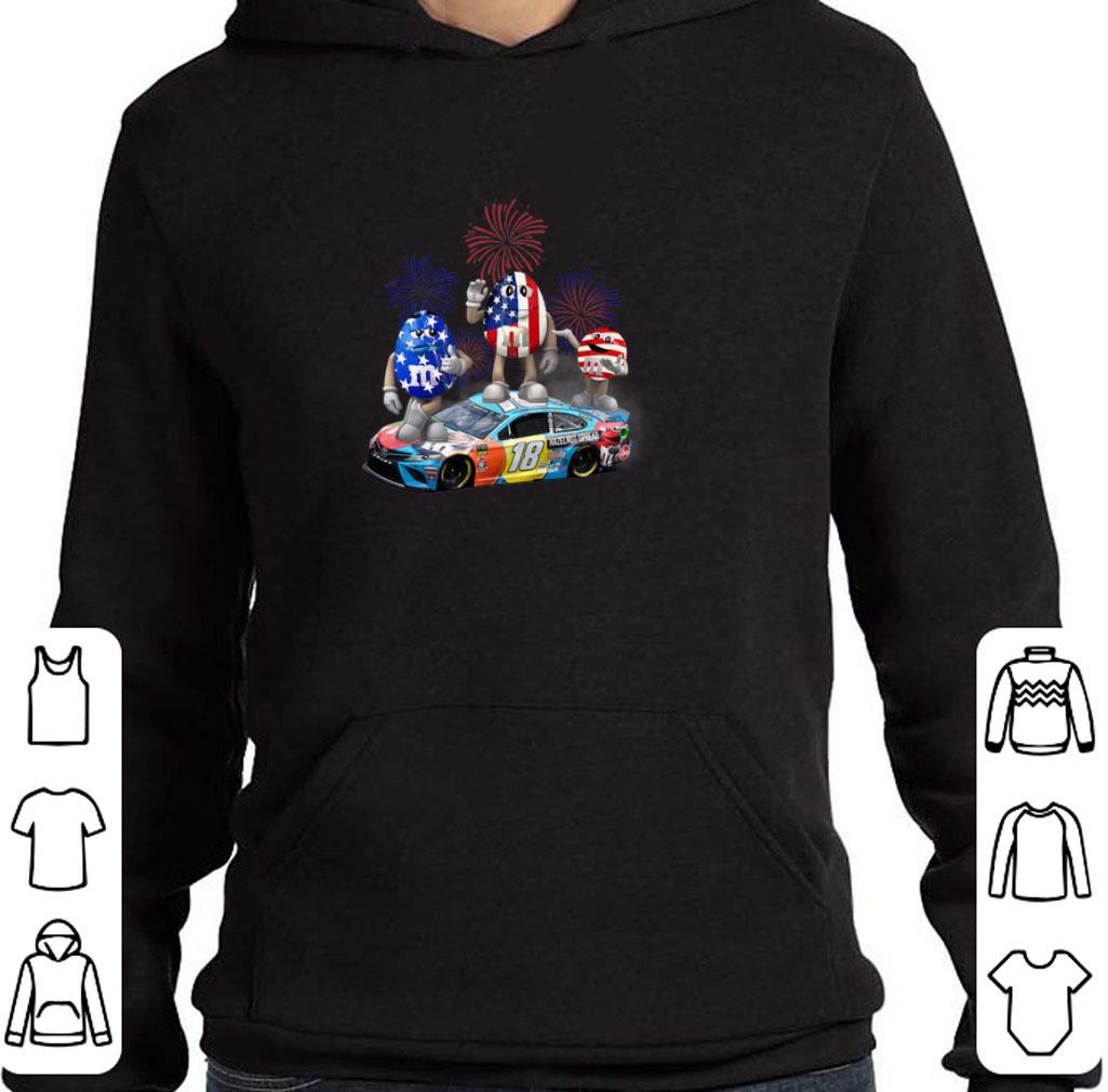 Nice Kyle Busch #18 M&M's 4th of july independence day shirt