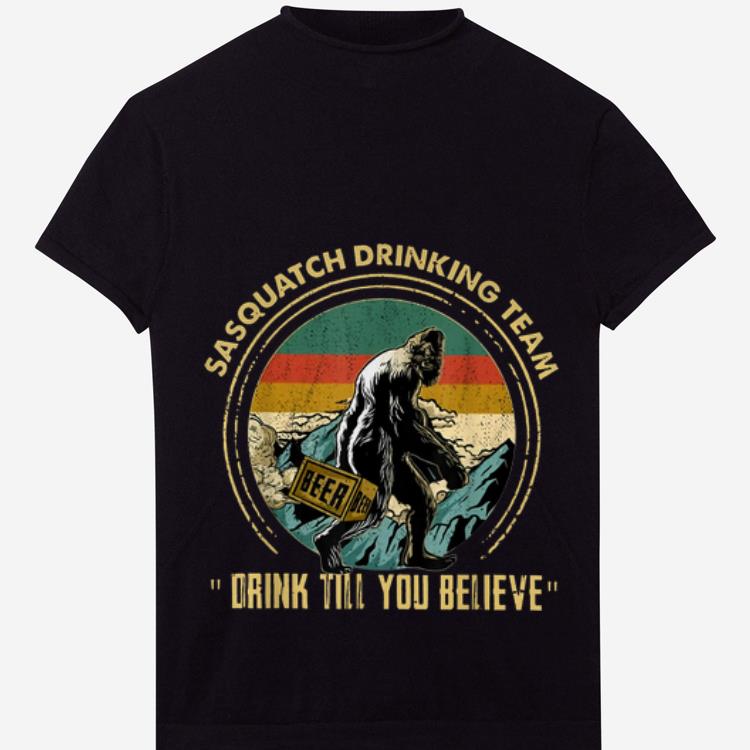 Official Bigfoot Sasquatch Drinking Team Drink Vintage Shirt