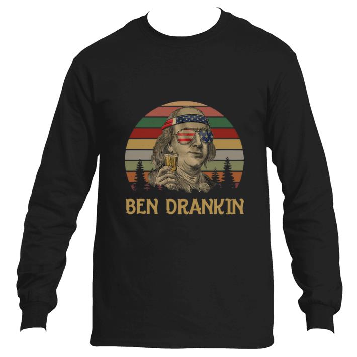Original Ben Drankin Benjamin Franklin American sunset shirt