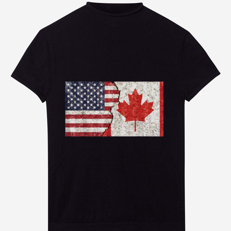 Original Canadian American Canadian American Flag shirt