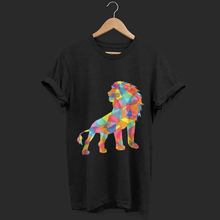 Original Cool Fractal Lion - Geometric African Lion Shirt