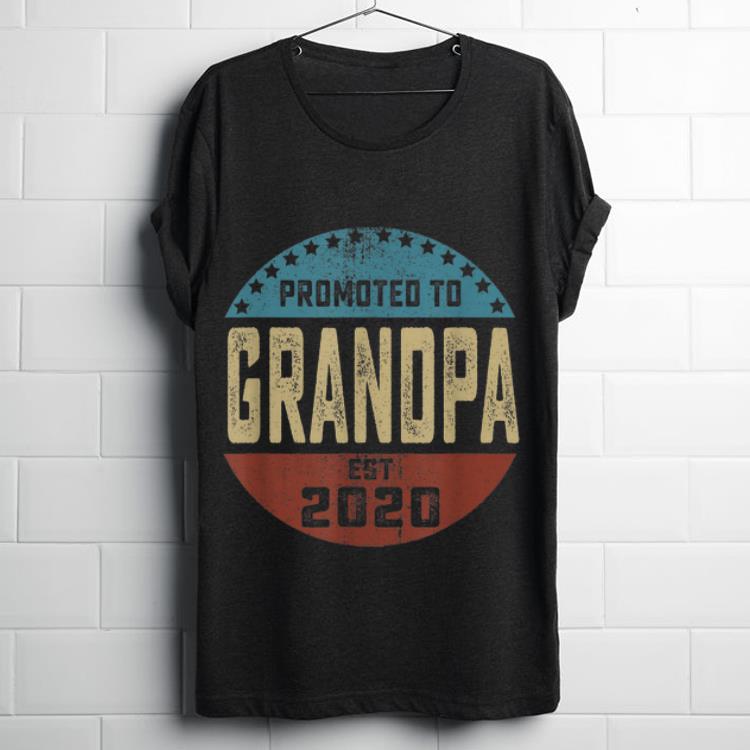 Original Father's Day Promoted To Grandpa Est 2020 Shirt