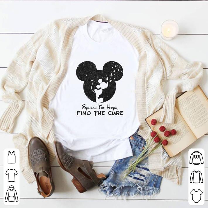 Original Head Mickey spread the hope find the cure shirt