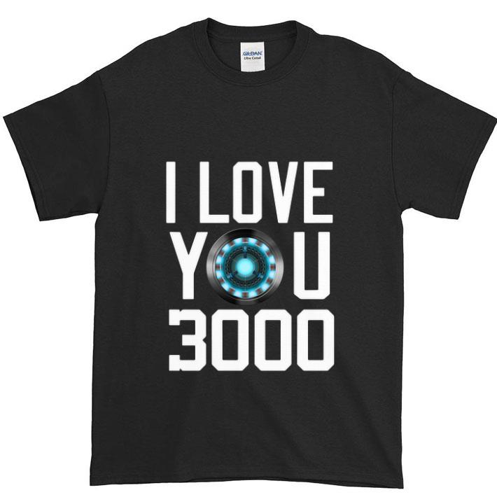 Original Heart I Love You 3000 Dad and Daughter Iron Man Arc reactor shirt