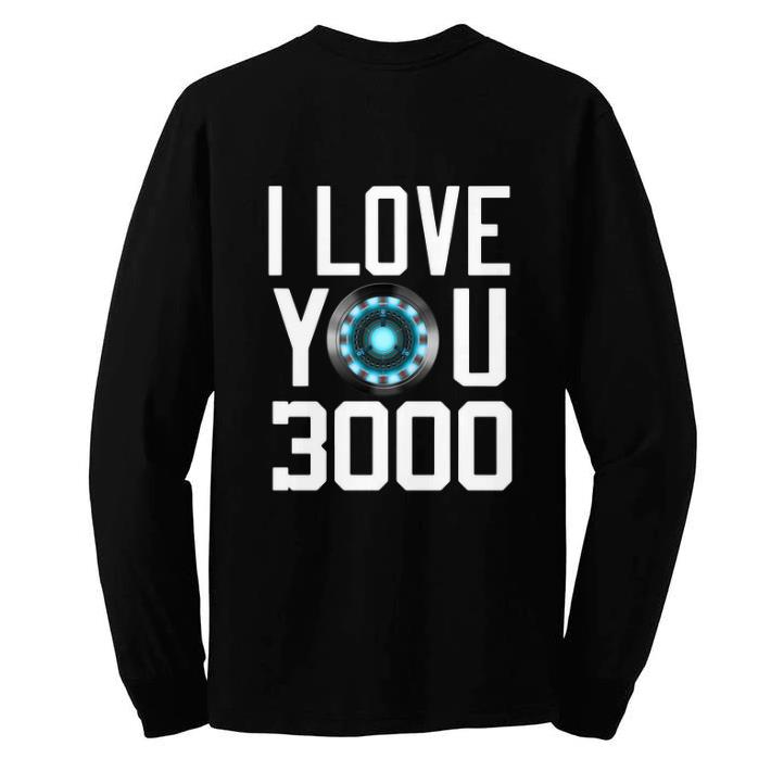 Original Heart I Love You 3000 Dad and Daughter Iron Man Arc reactor shirt