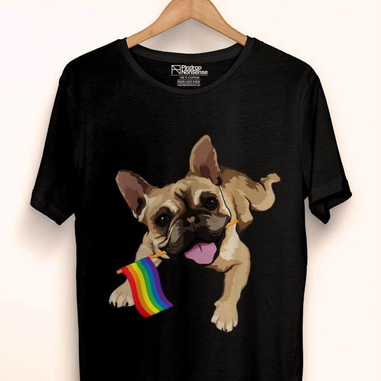 Original Kids Gay Pride Flag French Bulldog Lgbt Gift Shirt