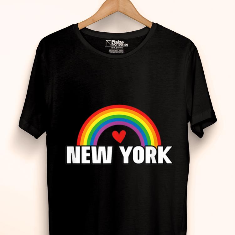 Original New York Gay Pride Month NYC Festival 2019 Rainbow Heart shirt