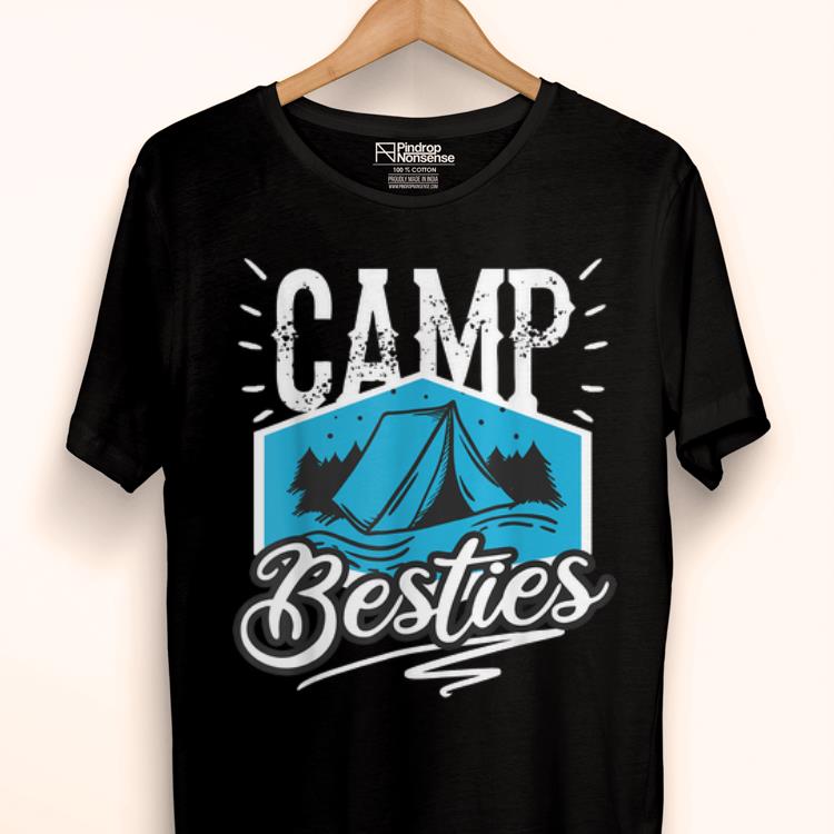 Pretty Camp Besties Summer Camp Camping Vacation shirt