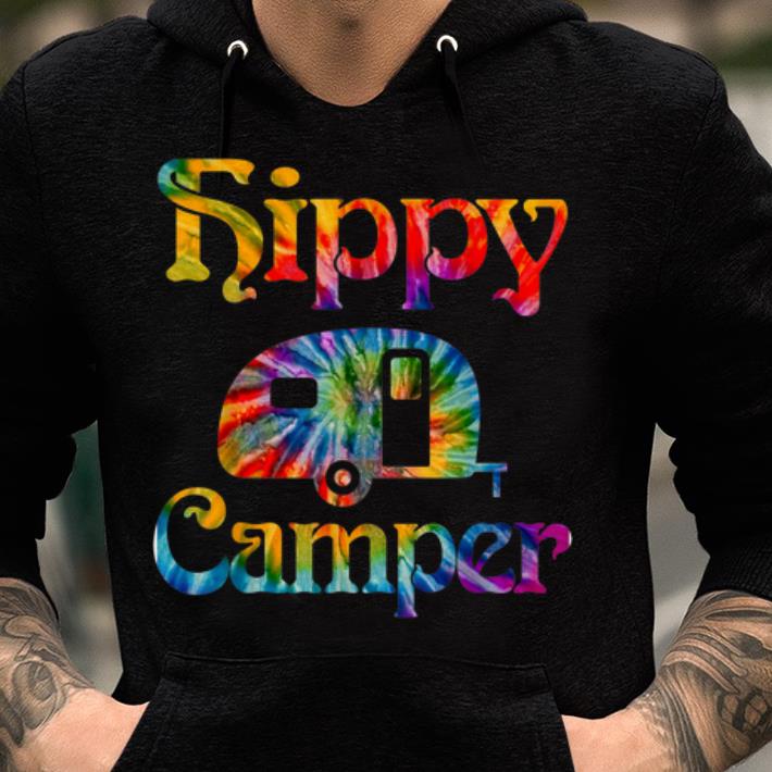 Pretty Hippy Camper Graphic Tye Dye Camping shirt