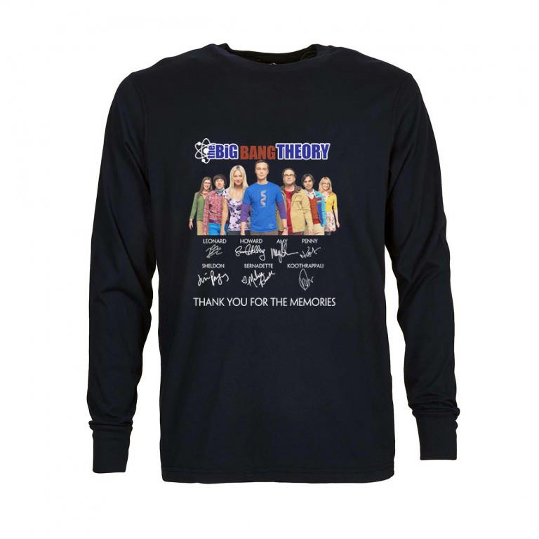 Pretty The Big Bang Theory signatures thank you for the memories shirt