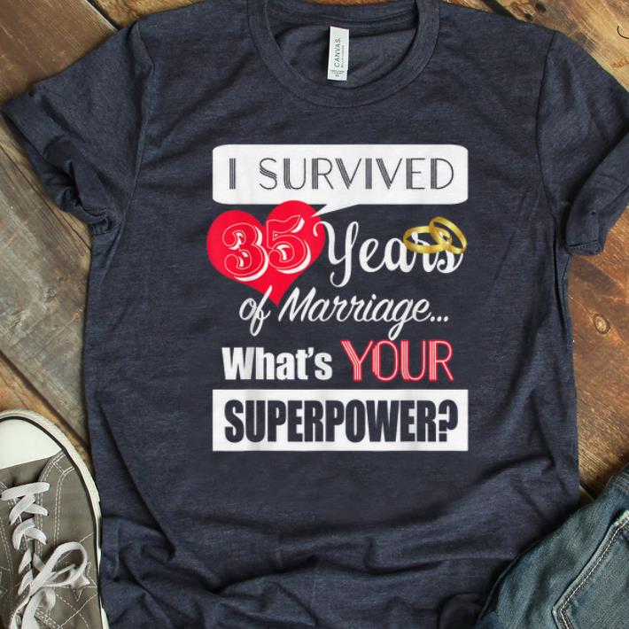 Awesome 35 Year Anniversary 35th Wedding Anniversary shirt